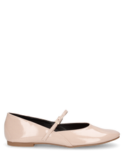 LUPITA - ballerine beige lucide con cinturino
