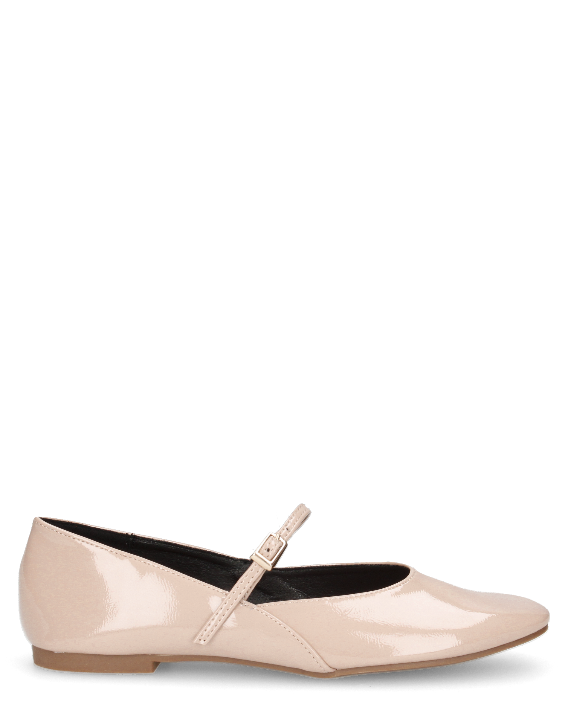 LUPITA - ballerine beige lucide con cinturino