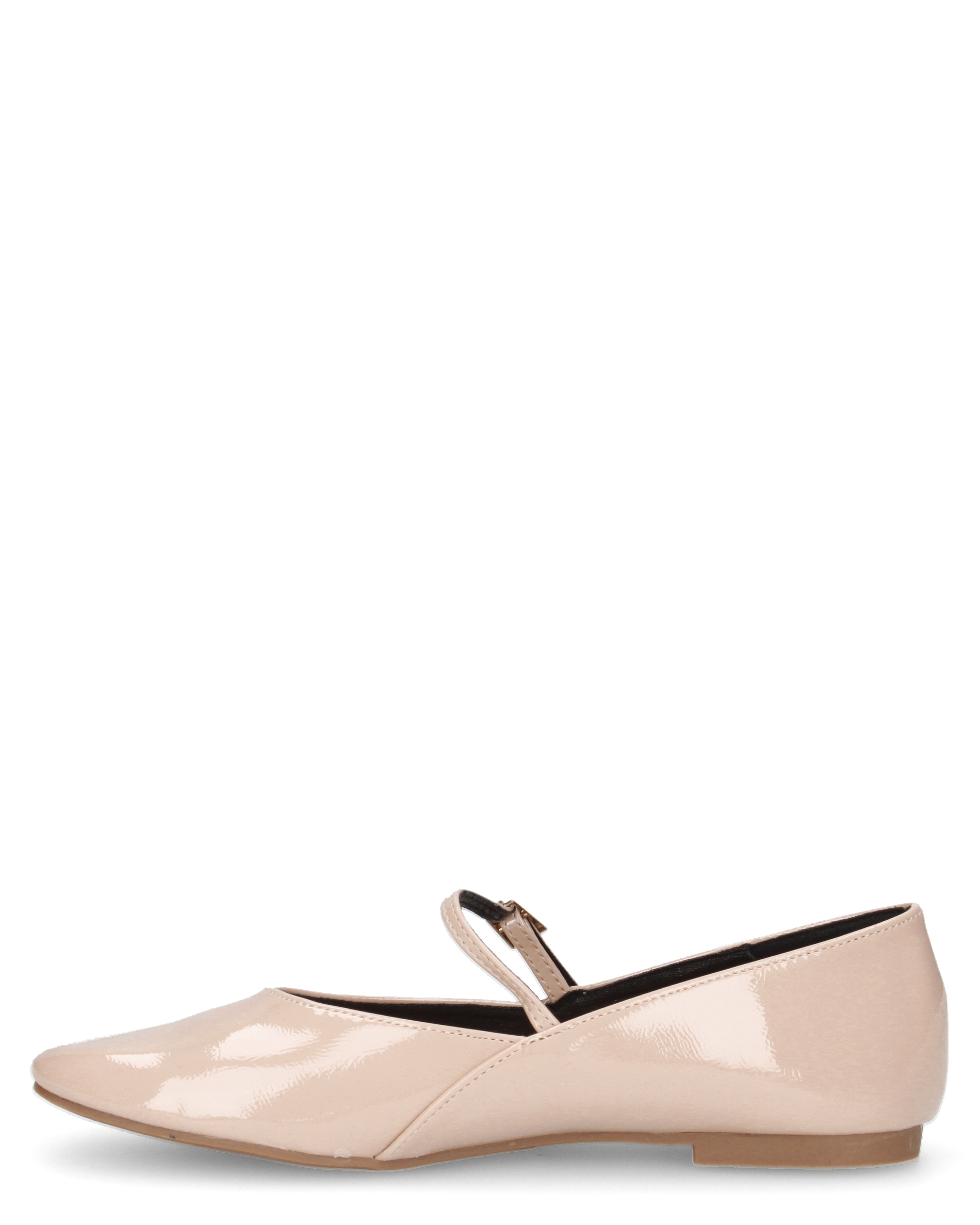 LUPITA - ballerine beige lucide con cinturino