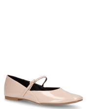 LUPITA - ballerine beige lucide con cinturino