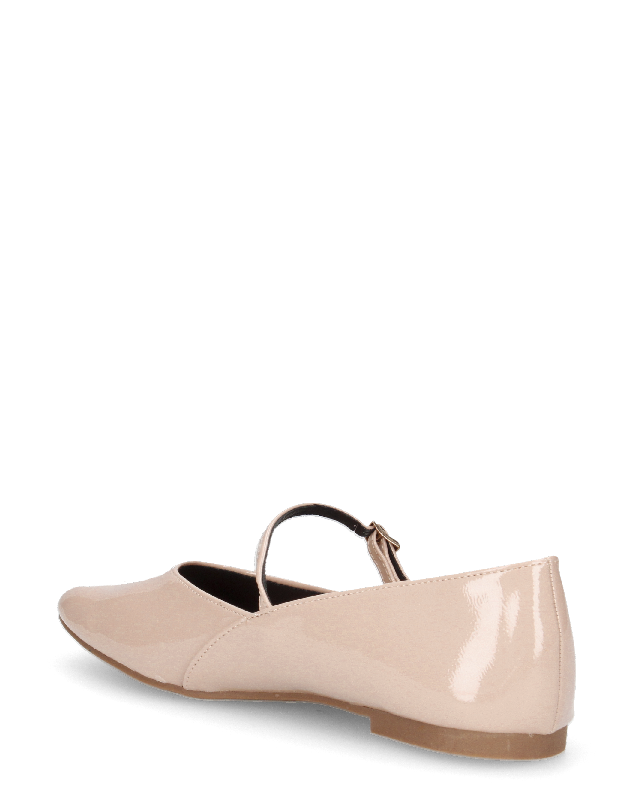 LUPITA - ballerine beige lucide con cinturino