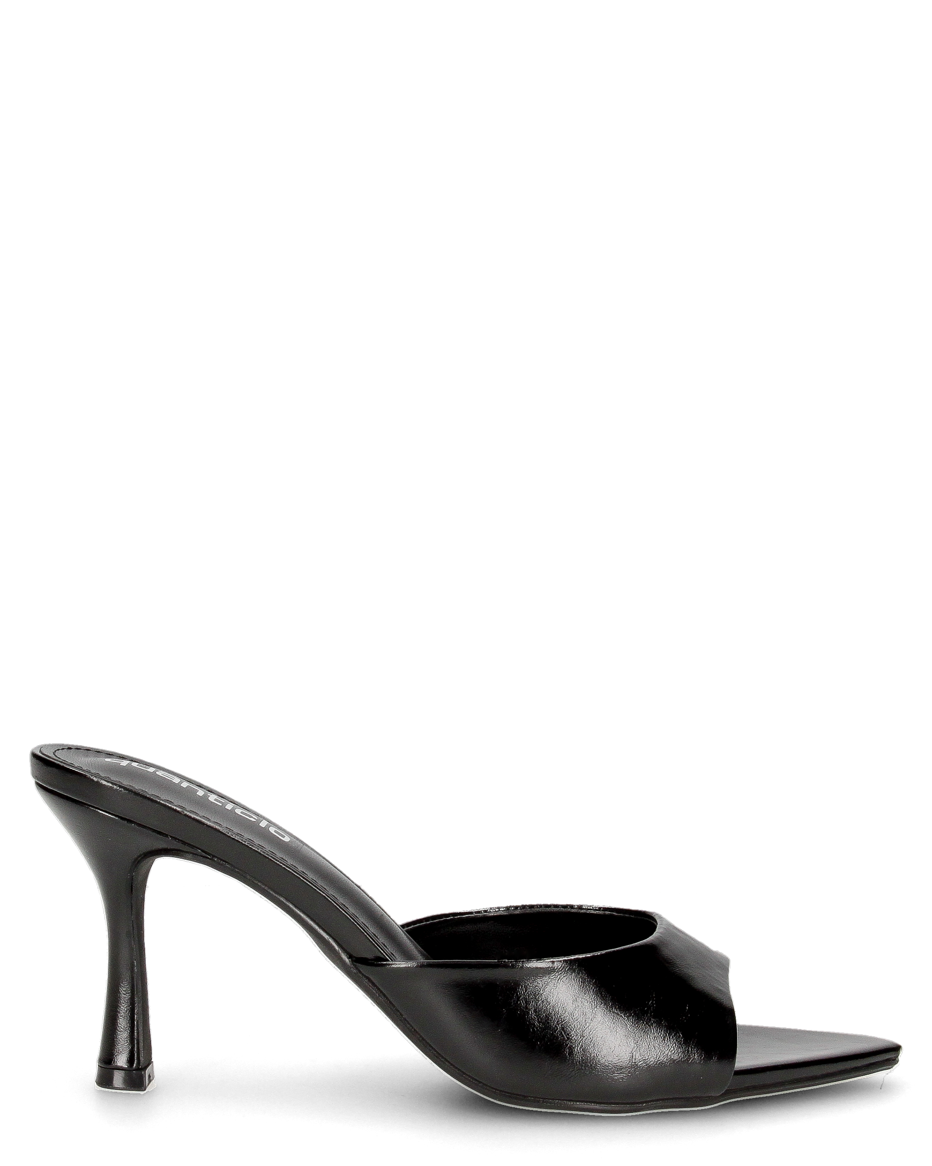 MATYLDA - sandali sabot neri in ecopelle con punta affusolata