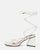 MELISA - sandali con lacci in ecopelle bianca