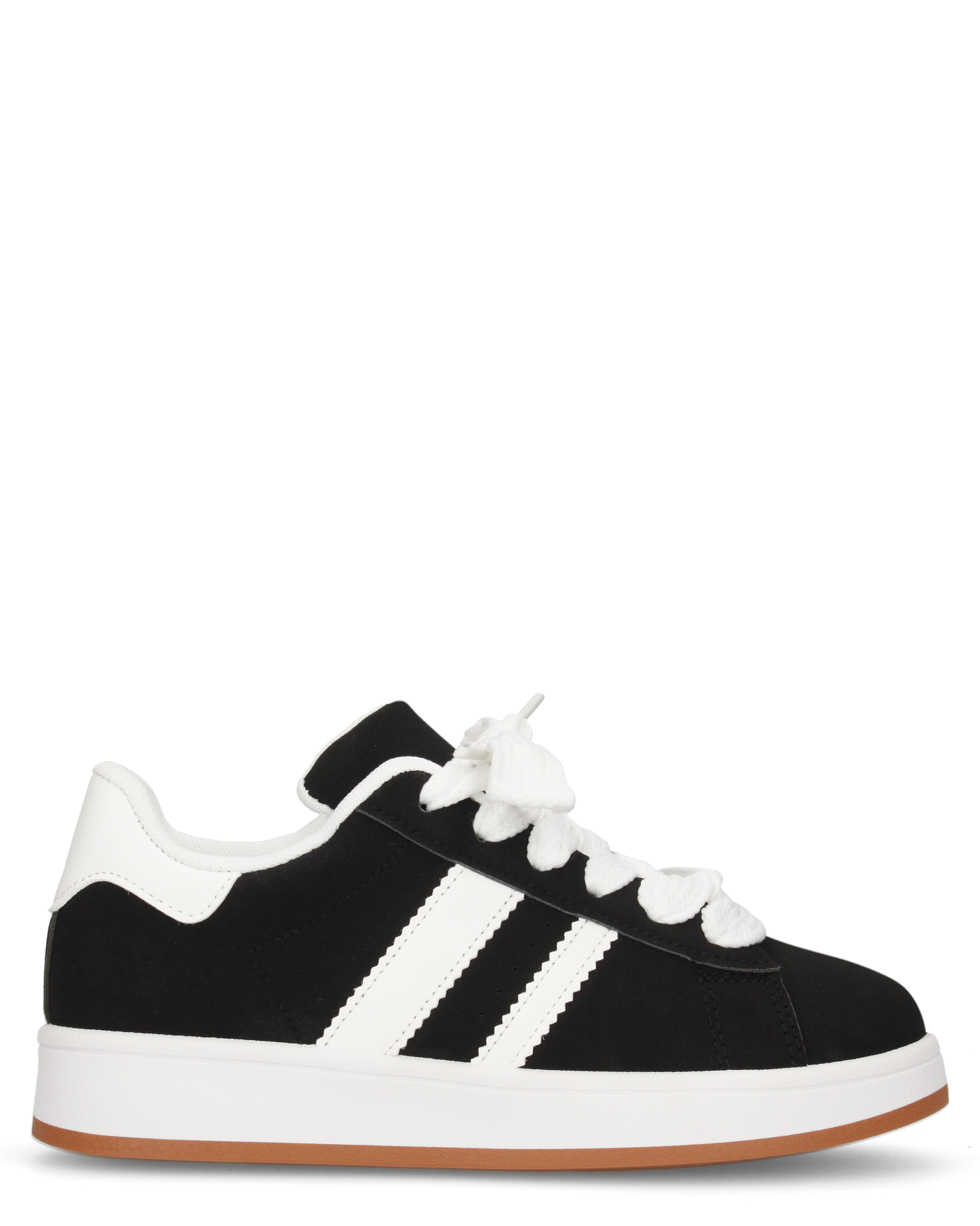 MARGARET - sneakers nere con suola e dettagli bianchi