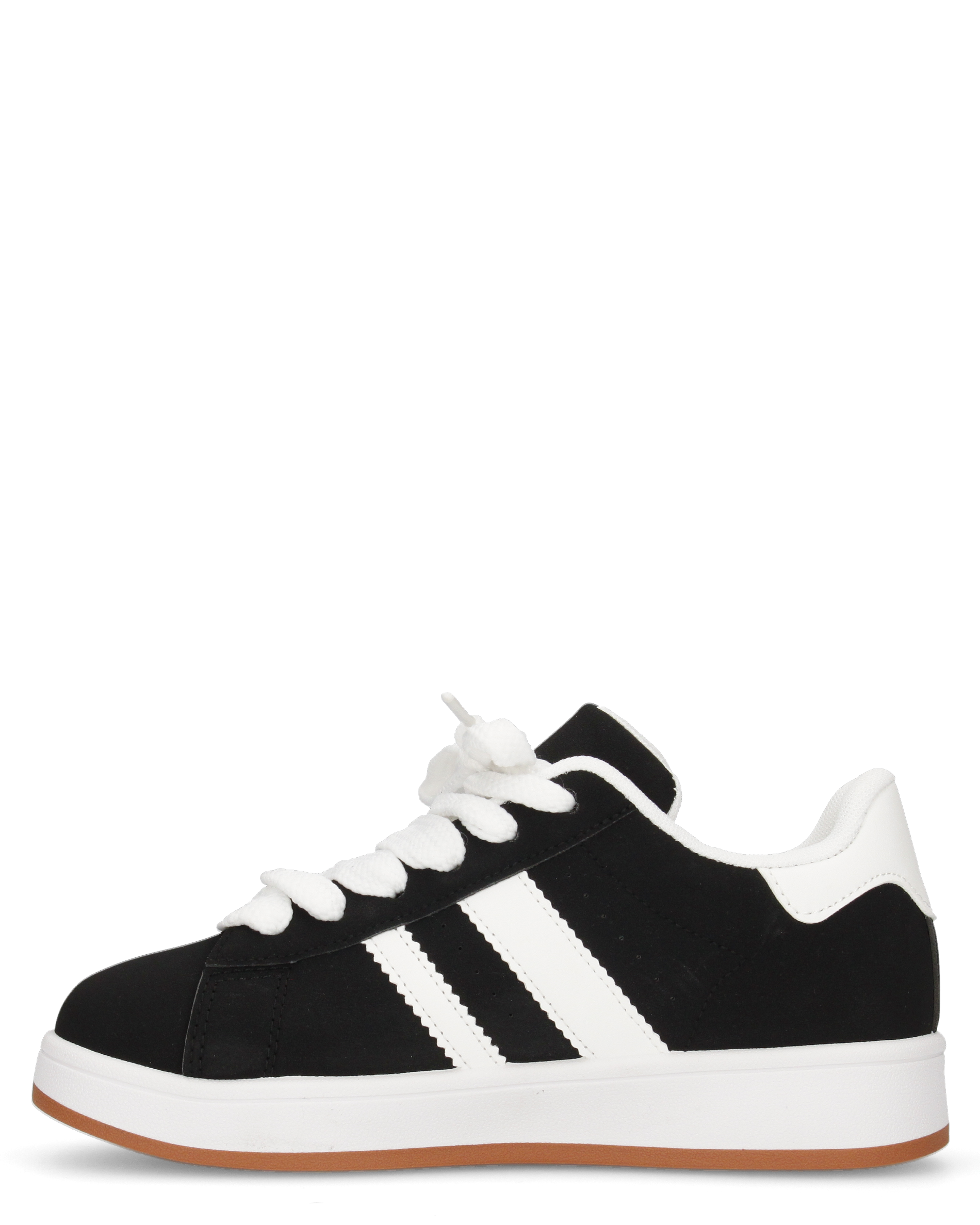 MARGARET - sneakers nere con suola e dettagli bianchi