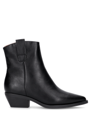 MARTINA - Stivale 2 in 1 in ecopelle nera: da stivale alto a stivaletto con un semplice gesto
