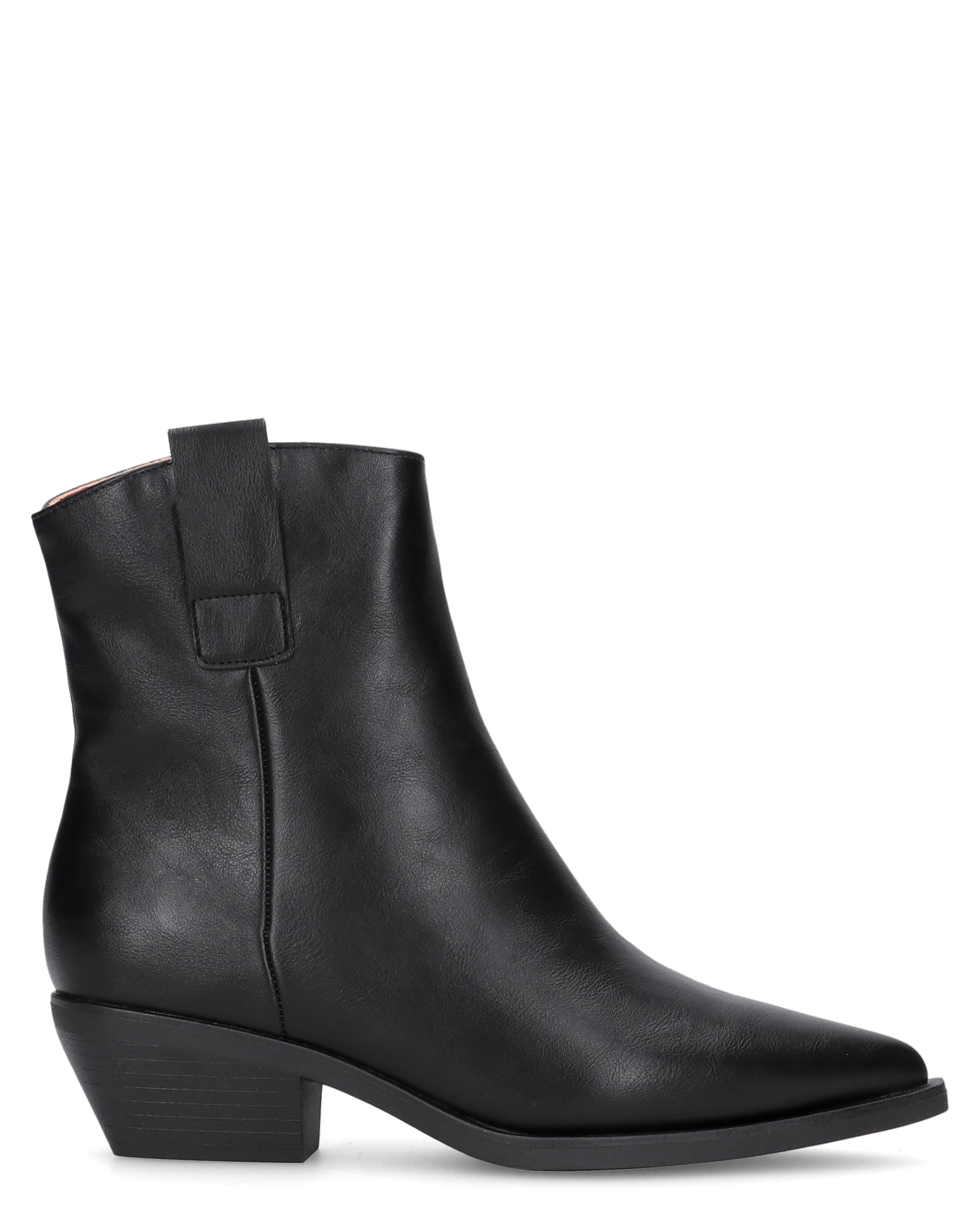 MARTINA - Stivale 2 in 1 in ecopelle nera: da stivale alto a stivaletto con un semplice gesto