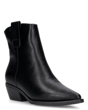 MARTINA - Stivale 2 in 1 in ecopelle nera: da stivale alto a stivaletto con un semplice gesto