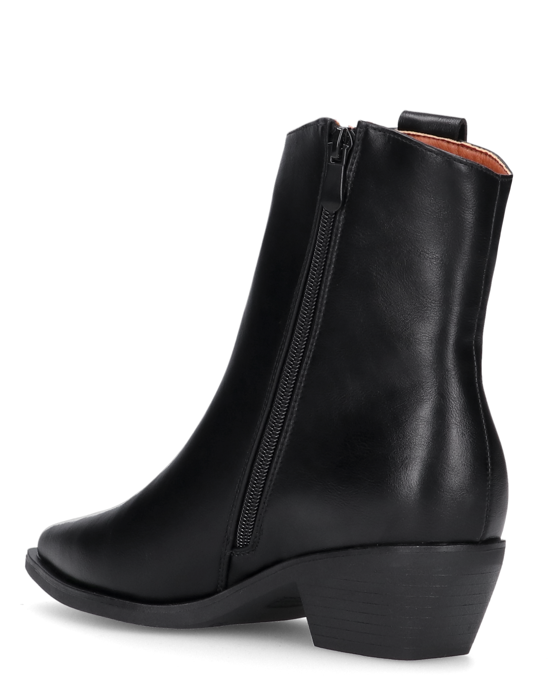 MARTINA - Stivale 2 in 1 in ecopelle nera: da stivale alto a stivaletto con un semplice gesto