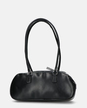 MATY - borsa bauletto allungato nera con fiocco