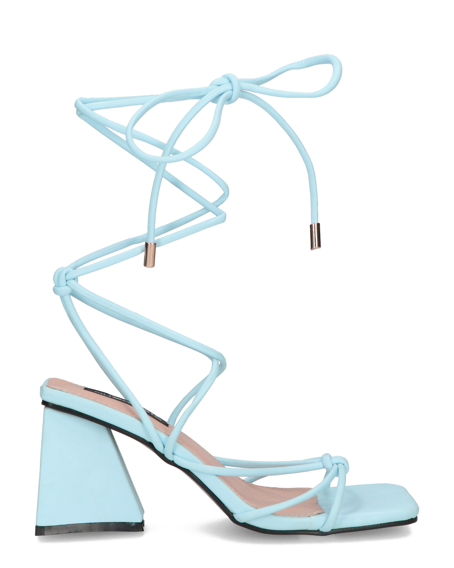 MELISA - sandali con lacci in ecopelle blu