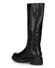NAHIA - stivali biker neri con chiusura zip