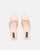 NIEVES - scarpe beige slingback con tacco kitten