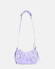 NIKKIE - borsetta violetta con chiusura zip, tracolla e borsellino removibili
