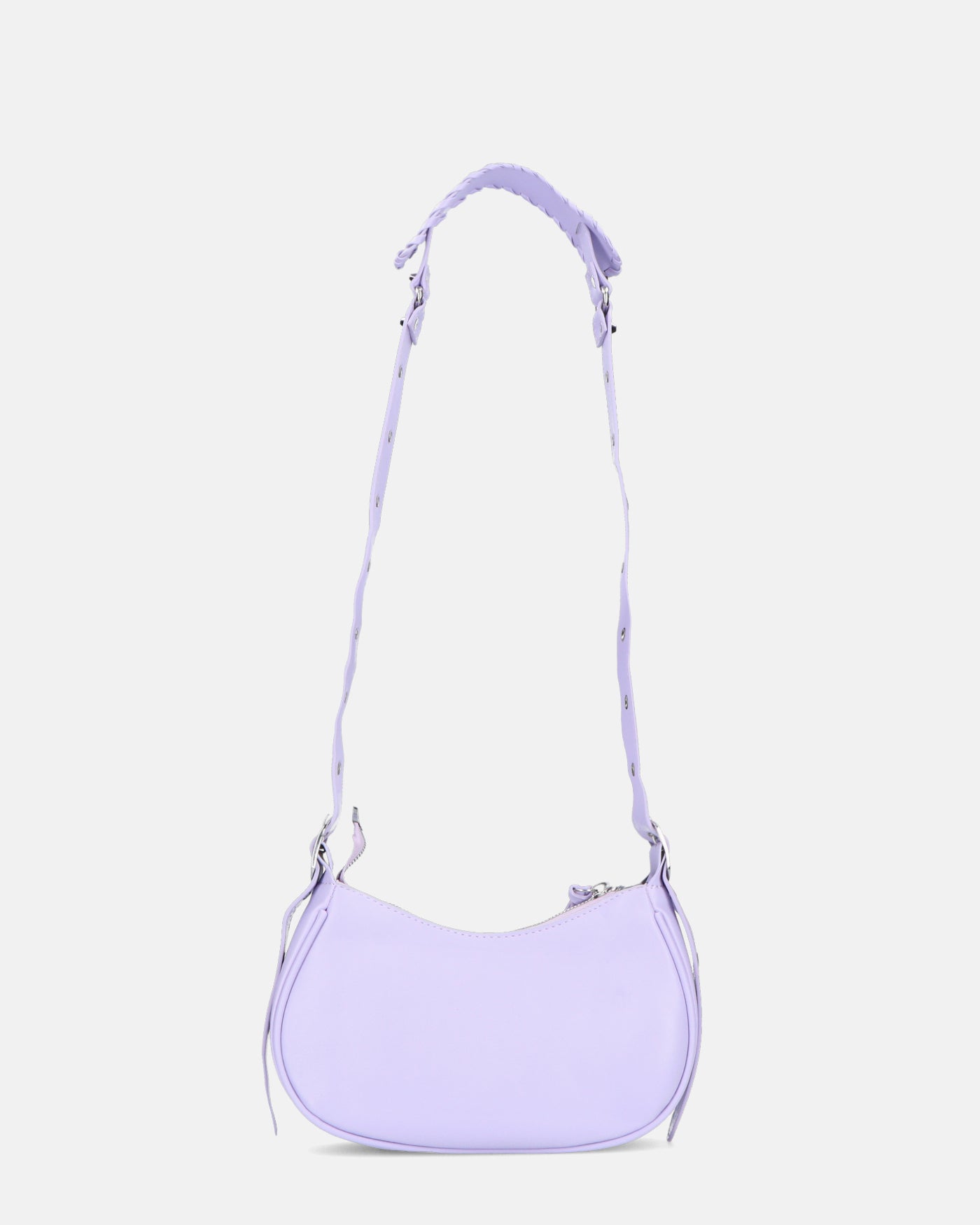 NIKKIE - borsetta violetta con chiusura zip, tracolla e borsellino removibili