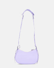 NIKKIE - borsetta violetta con chiusura zip, tracolla e borsellino removibili