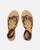 NINA - sandali bassi con cinturino e fasce nere