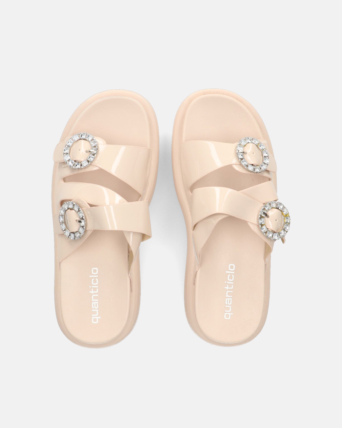NIVI - sandali platform in glassy beige