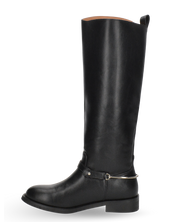 LUISA - stivali alti neri con accessorio removibile