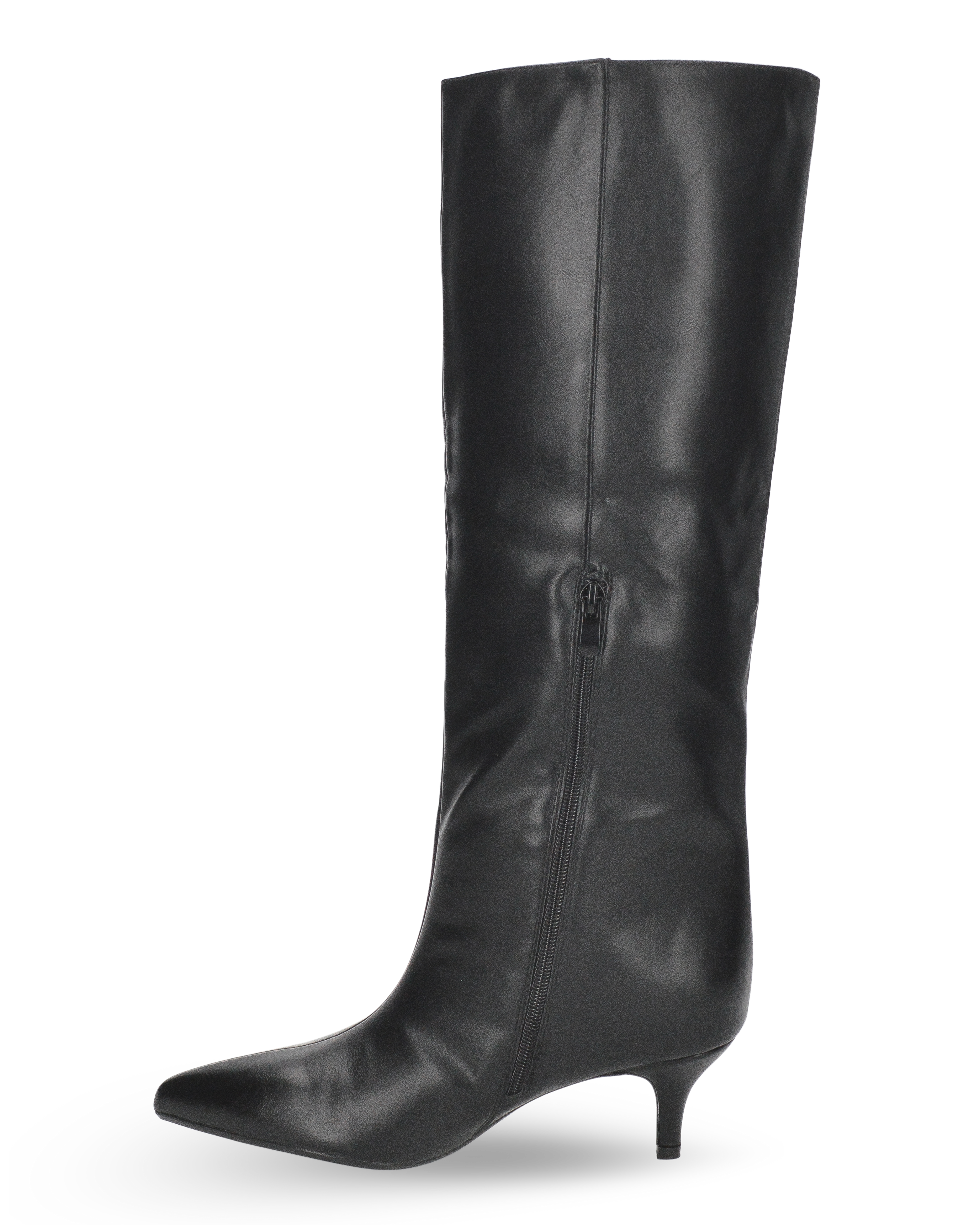 SCARLETT - stivali alti con tacco basso e cerniera laterale