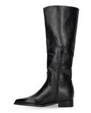 AETNA - stivale alto con tacco basso e ornamento decorativo dorato