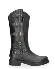 SHAKY - stivali alti sotto al ginocchio con cinturini e fibbie