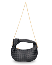 KARA - borsa a mano nera con catena per tracolla removibile