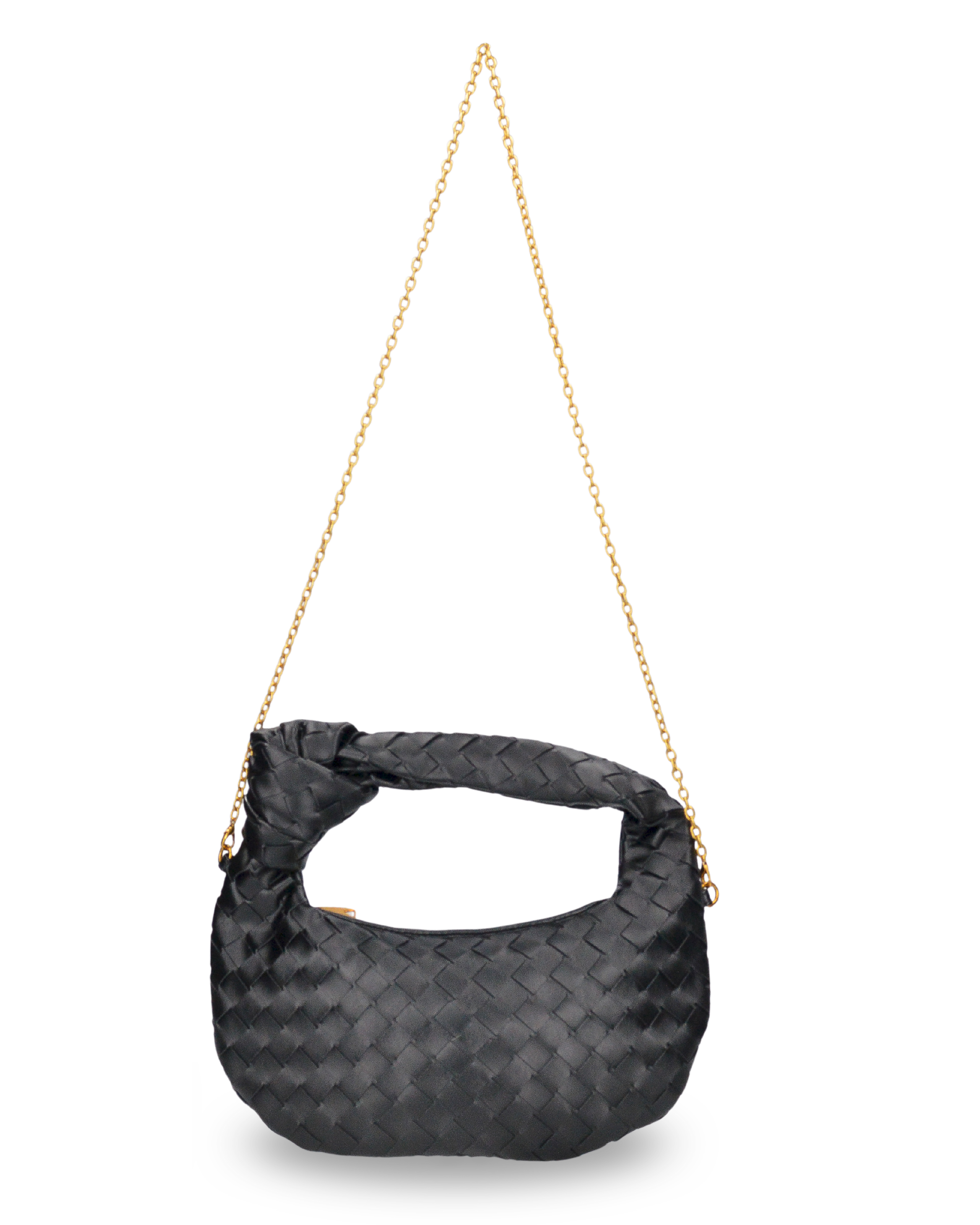 KARA - borsa a mano nera con catena per tracolla removibile