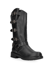 SHAKY - stivali alti sotto al ginocchio con cinturini e fibbie