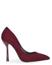 SAGE - décolleté nero in burgundy con tacco a spillo