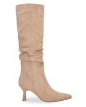 LOREDANA - stivale alto in camoscio beige