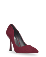 SAGE - décolleté nero in burgundy con tacco a spillo