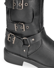 SHAKY - stivali alti sotto al ginocchio con cinturini e fibbie