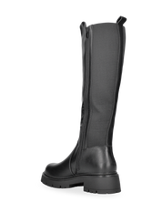 KADYE - stivali alti neri con banda elastica