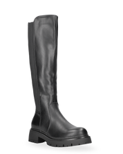 KADYE - stivali alti neri con banda elastica