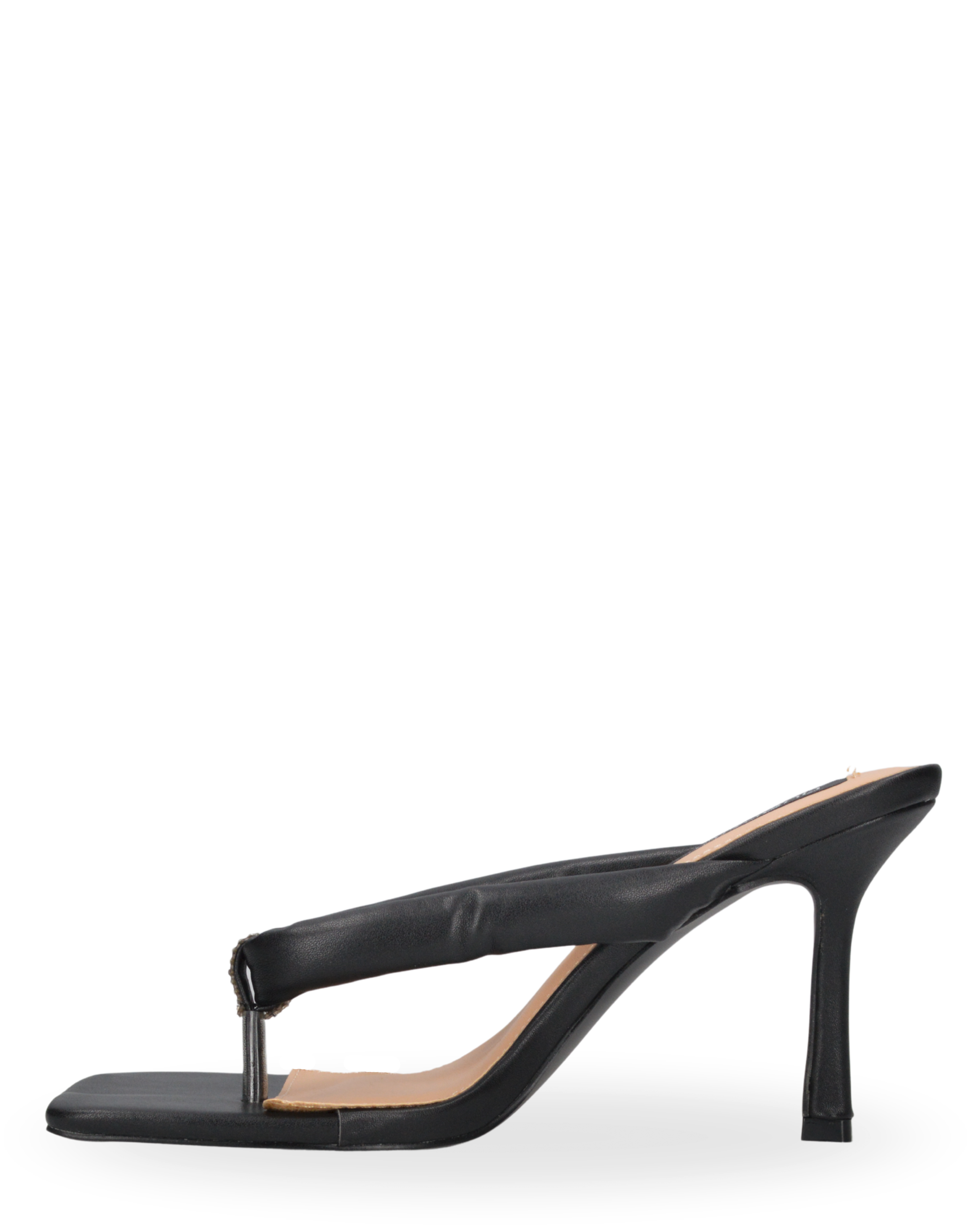 PALMA - sandali neri con tacco a spillo