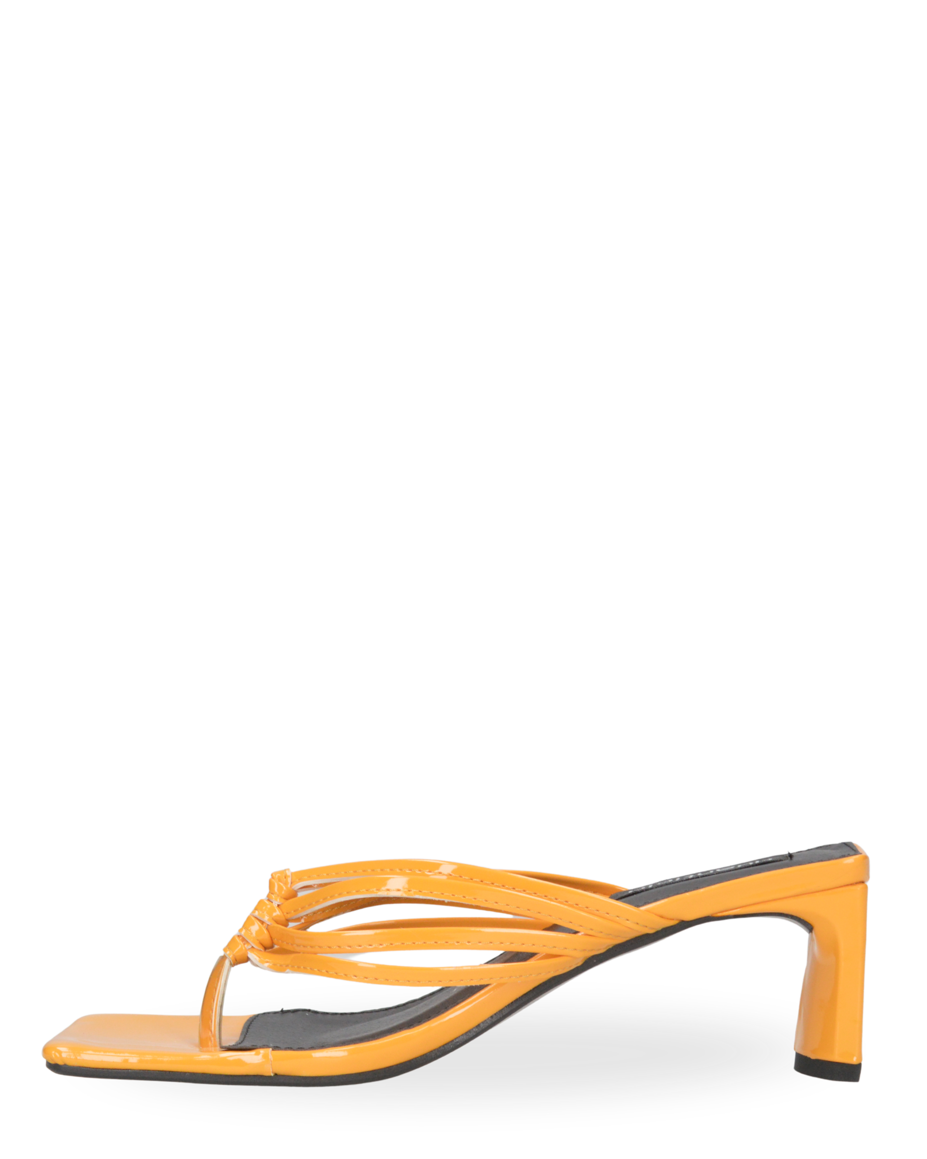 JANNA - sandali arancioni con sandalo squadrato