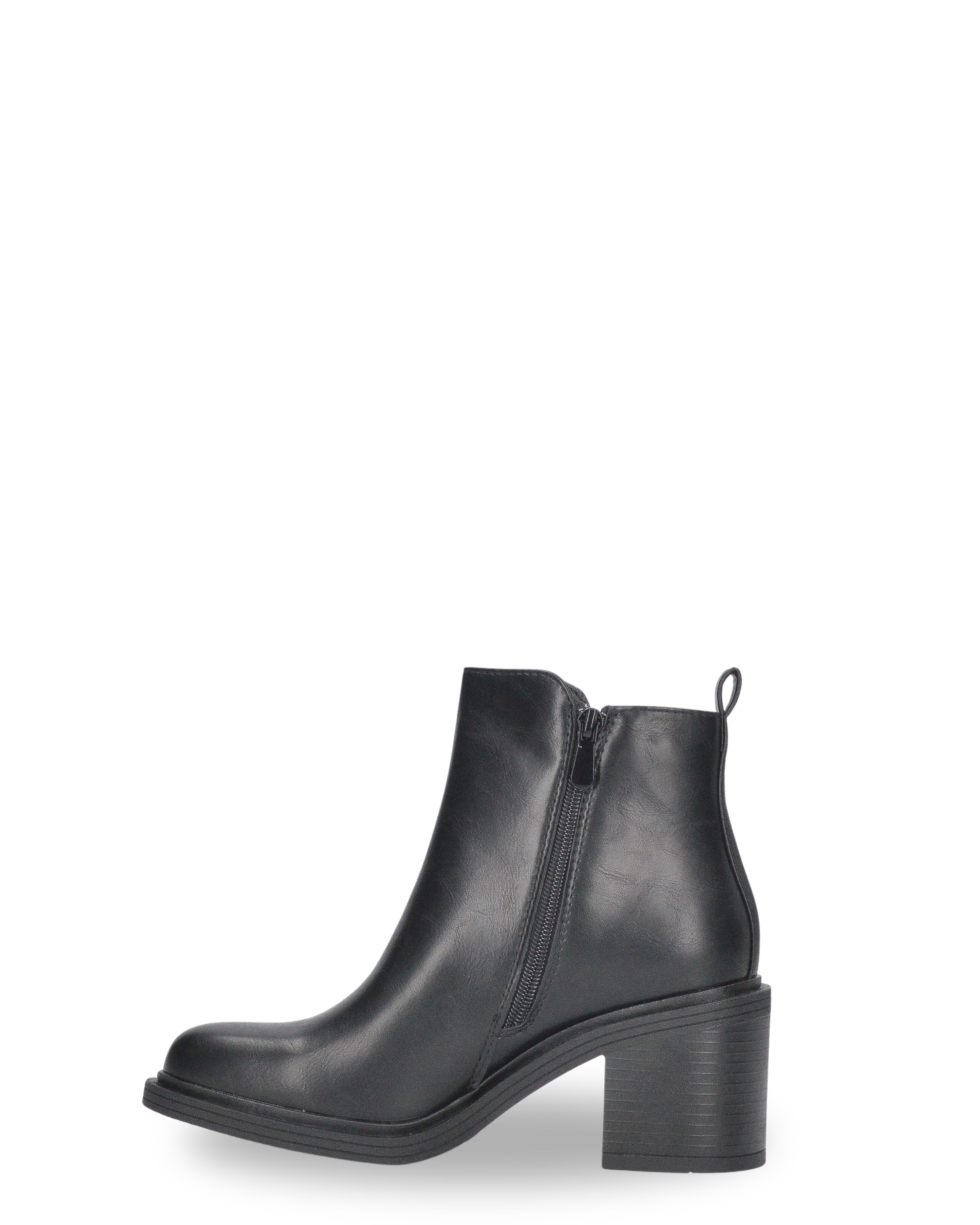 VANNY - Stivale 2 in 1 in ecopelle nera:  da stivale alto a stivaletto con un semplice gesto