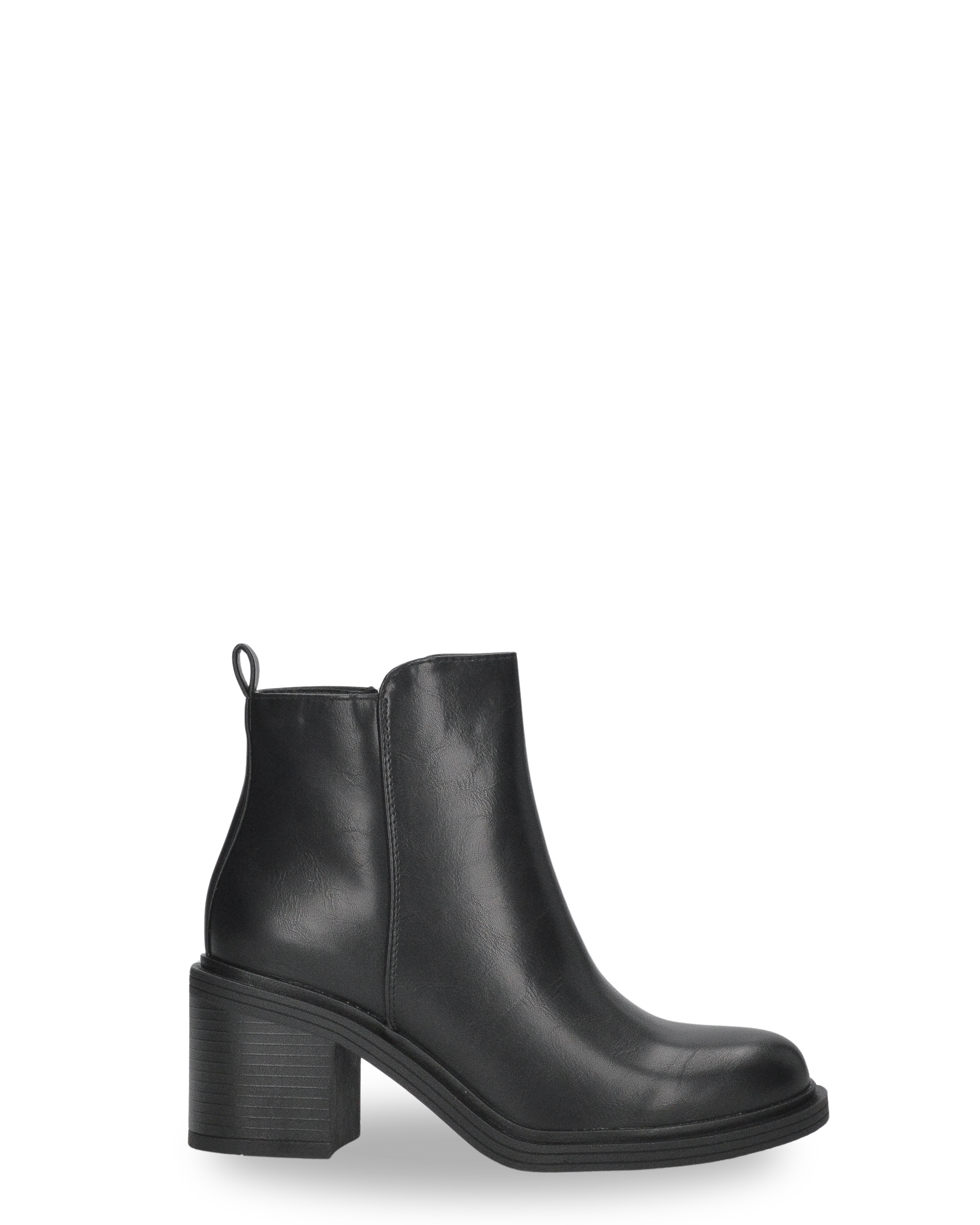 VANNY - Stivale 2 in 1 in ecopelle nera:  da stivale alto a stivaletto con un semplice gesto