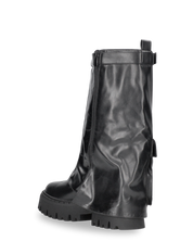 ARDEA - stivali neri e taschini sul risvolto