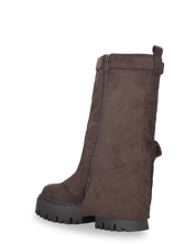 ARDEA - stivali marroni e taschini sul risvolto