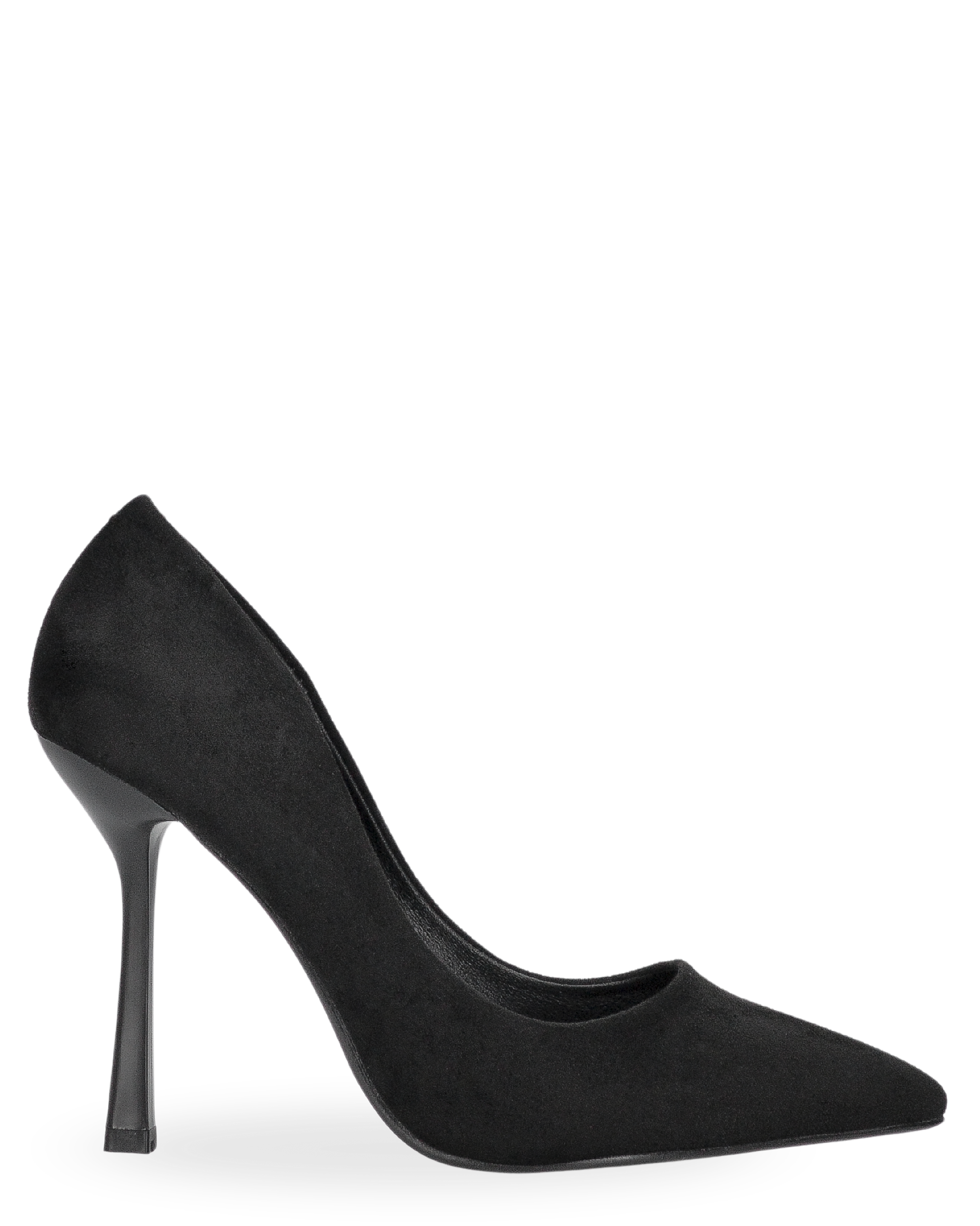 SAGE - décolleté nero in camoscio con tacco a spillo