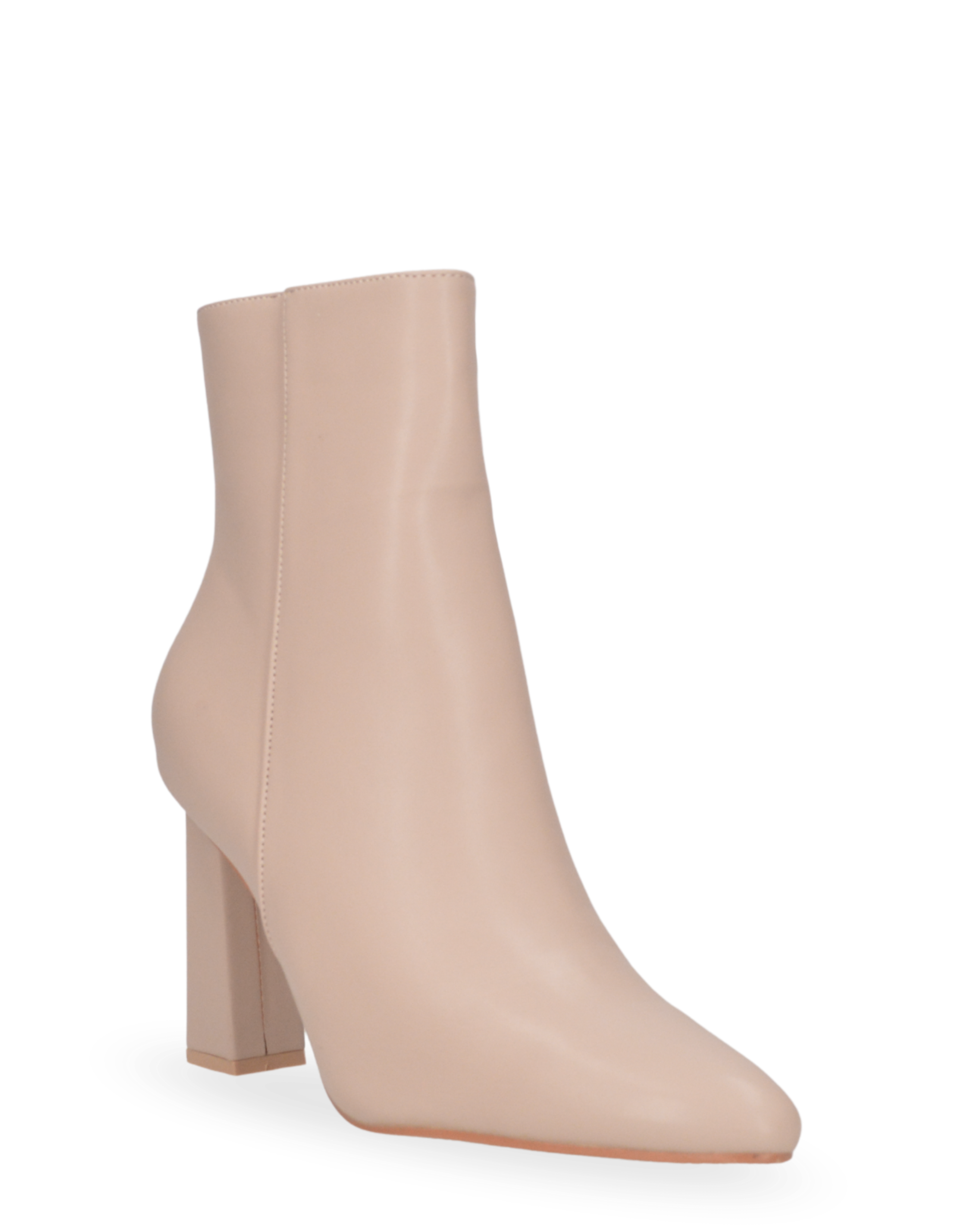 ADELAIDE - stivaletti in PU beige con tacco