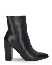 ALEKSANDRA - Tronchetto sock boot nero, tacco robusto e punta affusolata