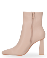 ADELAIDE - stivaletti in PU beige con tacco