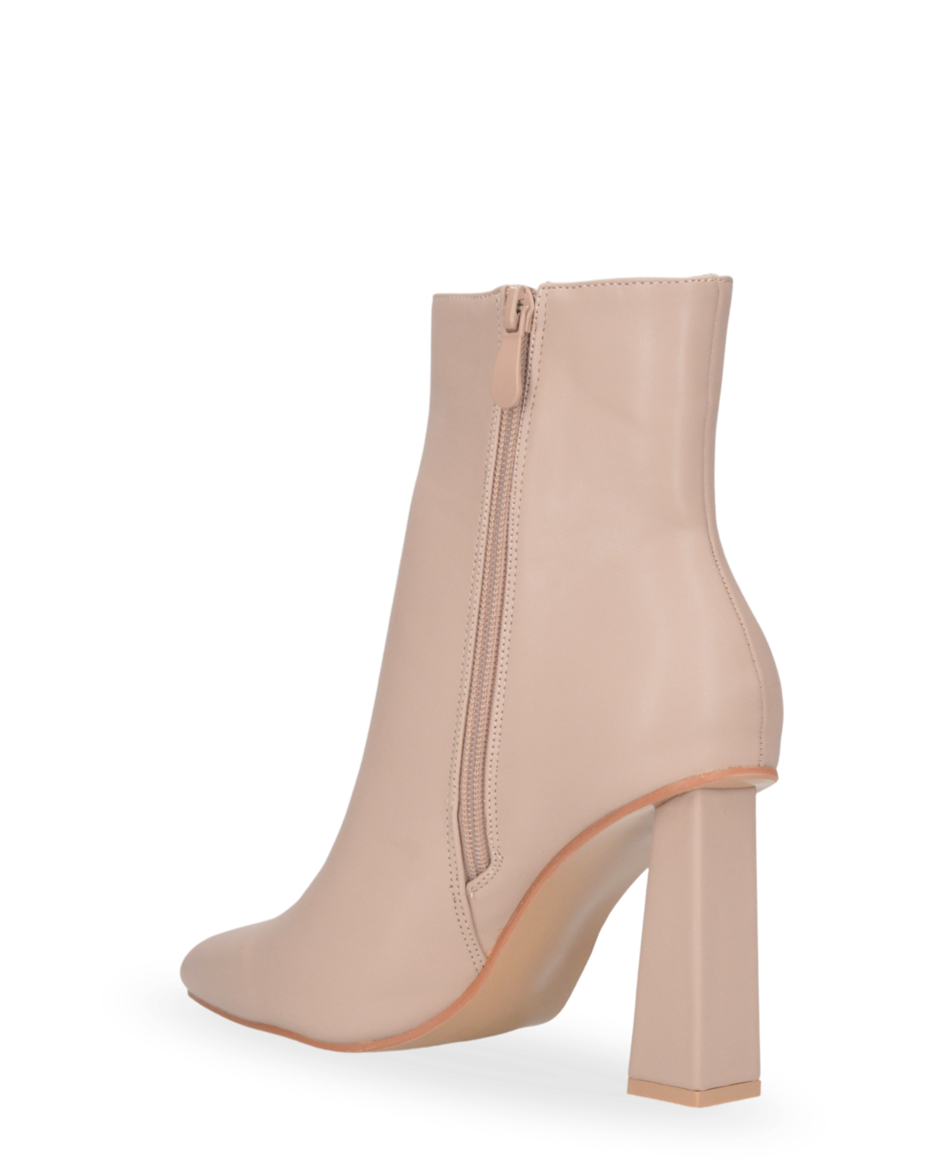 ADELAIDE - stivaletti in PU beige con tacco