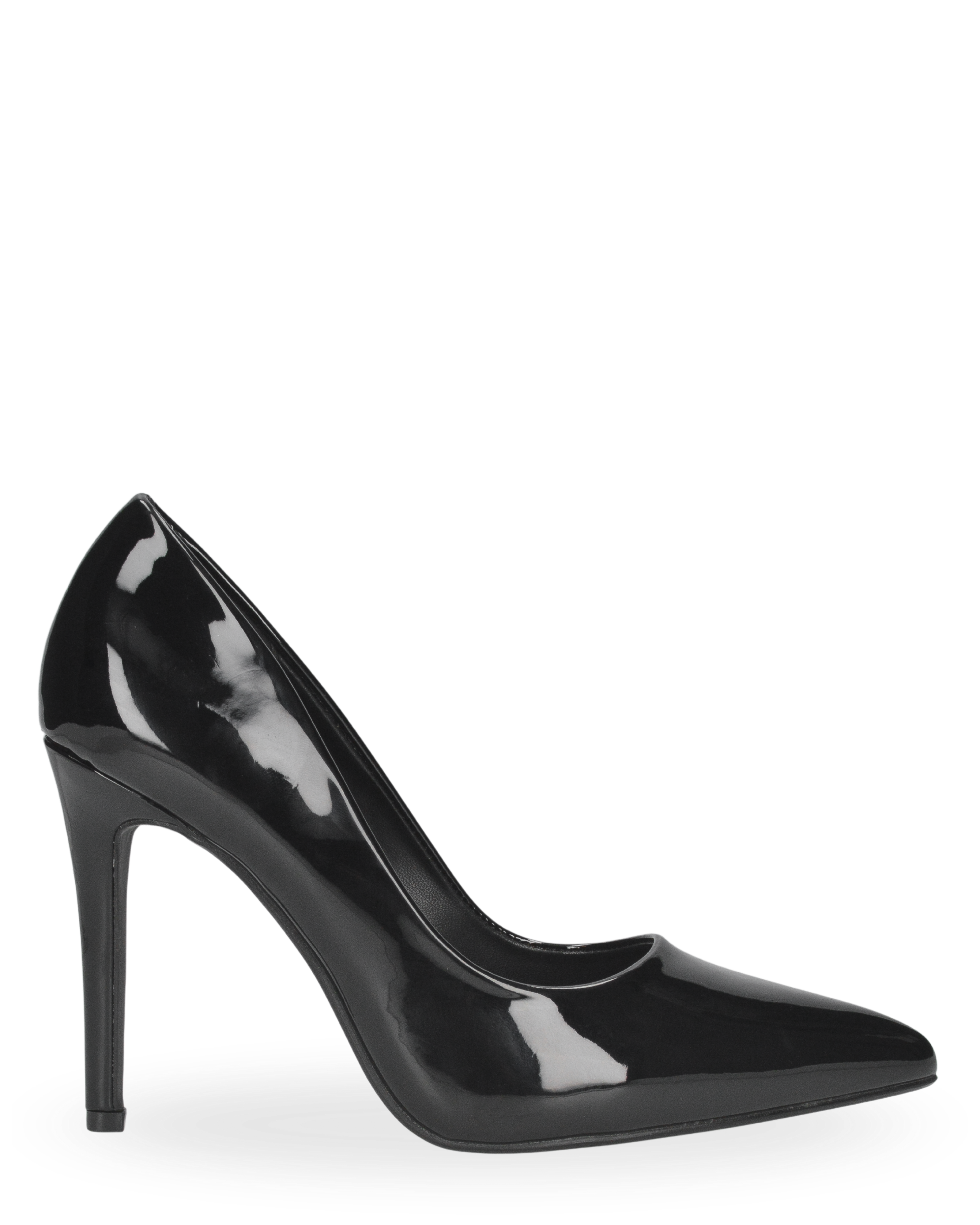 SILJE - décolleté con tacco a spillo in nero lucido