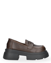 MARLA - moccasini con platform marroni