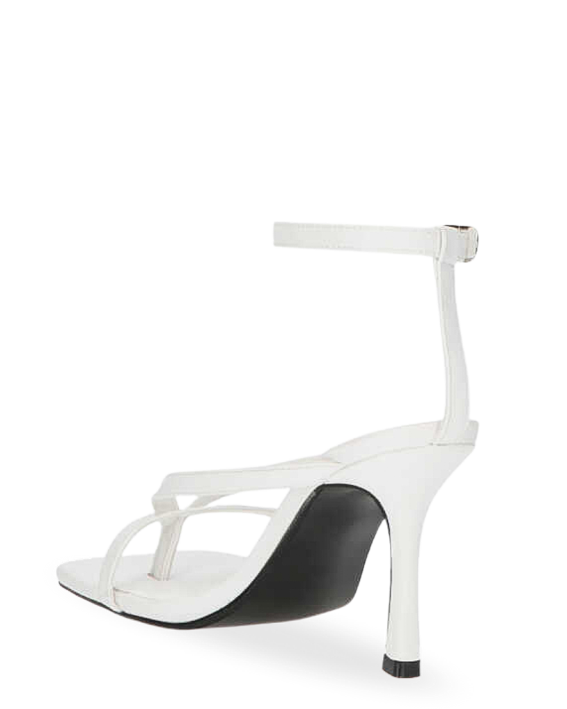 ADELE - sandalo infradito con tacco bianco