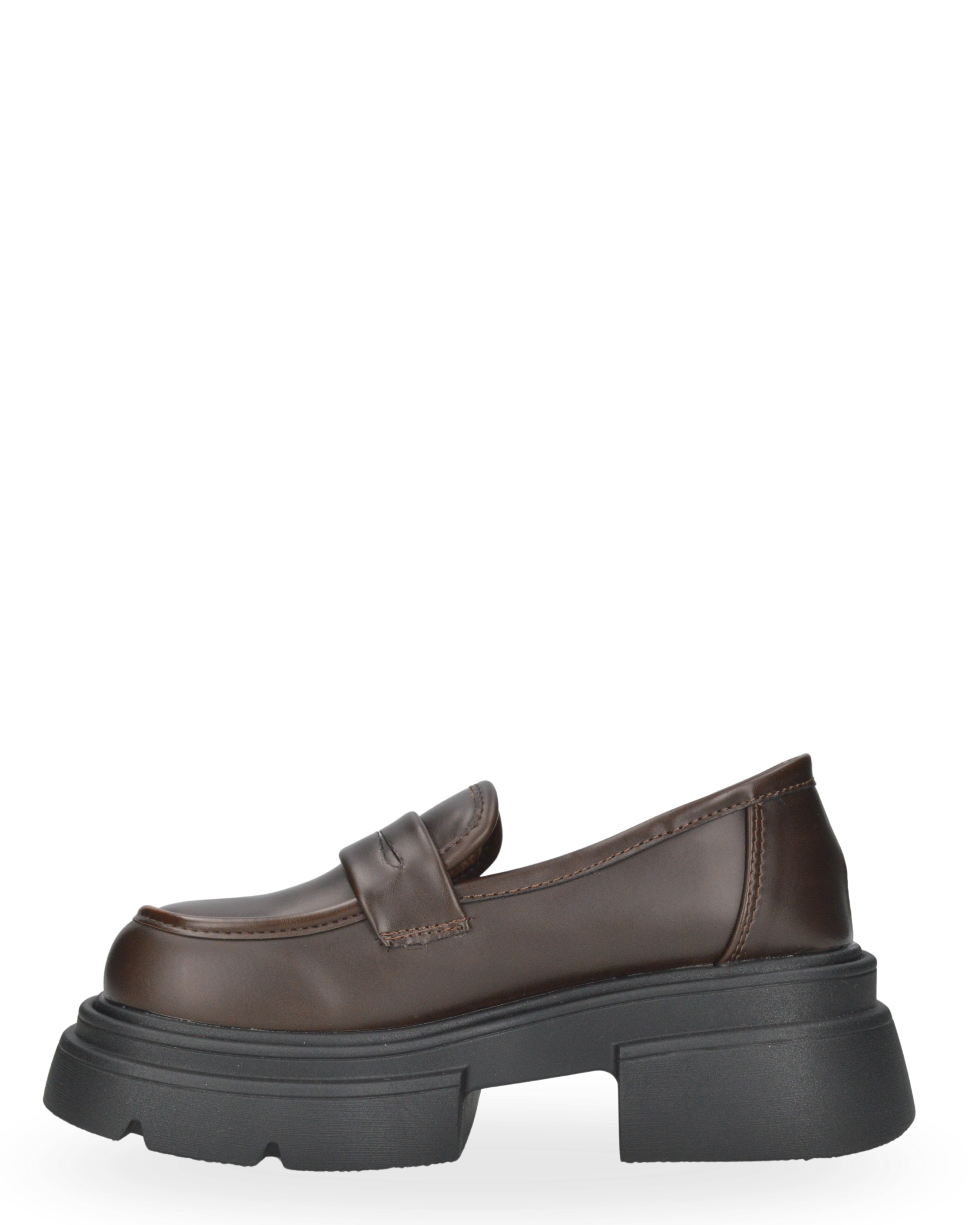 MARLA - moccasini con platform marroni